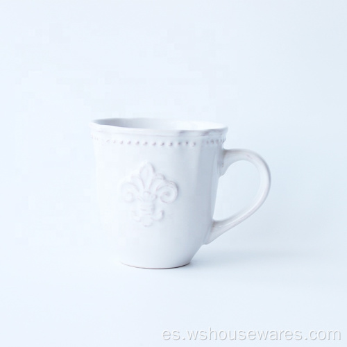 Nueva taza de porcelana blanca de estilo nórdico 12oz